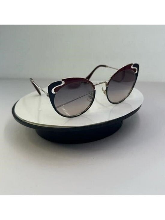 - ?- New Authentic Miu Miu MU 57TS HB5GR0* 3N Metal Women Noir sunglasses main image 11
